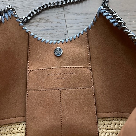 Stella McCartney Falabella Rafia Tote Blue - Picture 7 of 9